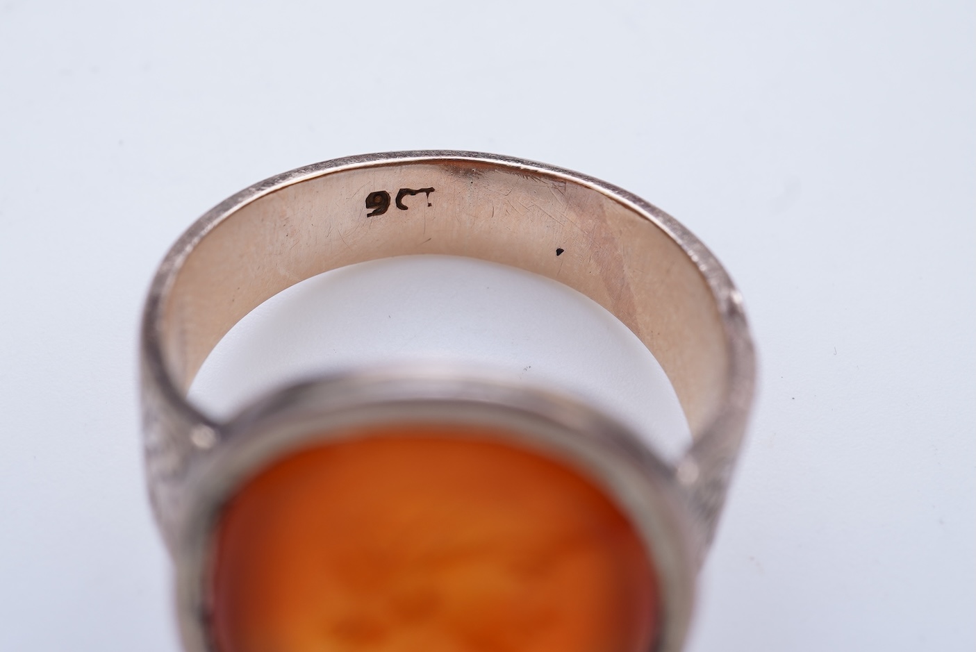 A carnelian intaglio ring, late 19th/early 20th century